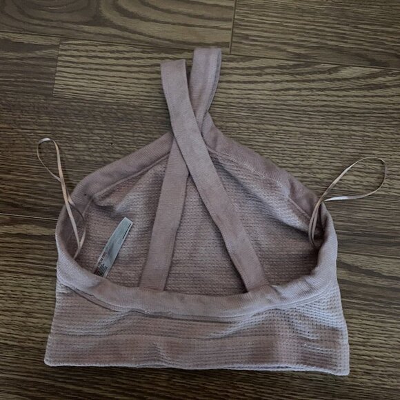 Out From Under Urban Outfitters XS/S Waffle Knit Crop Criss Cross Emilia Tank - Picture 4 of 6